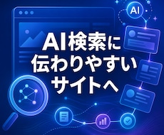 AI検索に伝わりやすいサイトへ改善します イメージ1