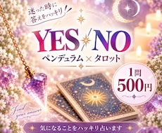 気になることをYESかNOでハッキリ占います イメージ1
