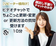 リピーター様★ビデオチャットで修正・質問受付します 顔出し不要!10分!操作方法の質問回答や、修正作業を行います