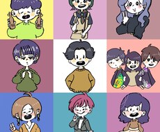 最短1日！アイコンやブログ用のイラスト描きます ゆるふわな手書き風で描きます！似顔絵、キャラ、動物でもOK！