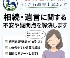 相続・遺言に関する不安や疑問点を解決します イメージ1