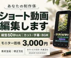 教材の集客用ショート動画を1本編集します イメージ1