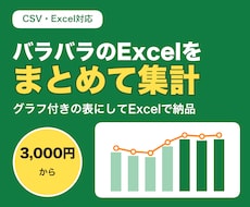 複数のCSV・Excelをまとめて集計します イメージ1