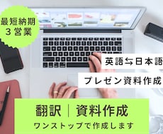 翻訳＋資料を完成｜英日・日英プレゼン翻訳します 内容を理解して翻訳。構成とビジュアルまで整えます。