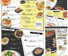 魅力的なデザインメニュー作ります よくあるデザインに飽きた方へ！