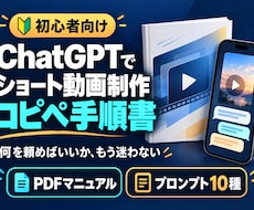ChatGPT動画制作のコピペ手順書を届けます イメージ1