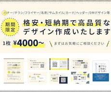 格安・短納期印刷物全般のデザイン作成いたします イメージ1