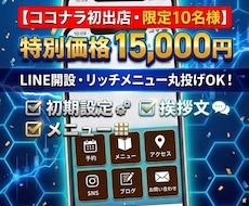 面倒なLINE公式アカウントの開設・構築代行します イメージ1