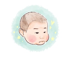 水彩風ゆるい似顔絵アイコンを描きます イメージ1