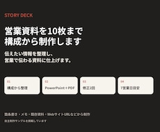 営業資料を10枚まで構成から制作します イメージ1