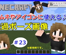マイクラスキンで3Dポーズ素材を制作いたします 現在は当スキンFamily限定サービスです(受注時のみ公開)