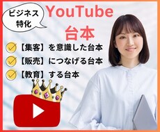 貴社の目的達成に向けた台本を書きます イメージ1