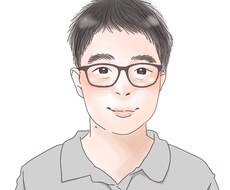 シンプルな似顔絵を描きます あなたの特徴をしっかりキャッチ！