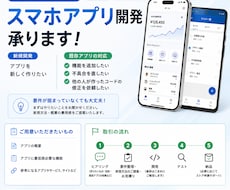 スマホアプリ開発・修正・機能追加します 「アプリを作りたいけど何から頼めばいいか分からない」方に