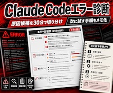 Claude Codeのエラー原因を調べます エラー画面から原因候補と次に試す操作を30分で整理