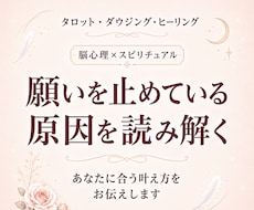 あなたの願いを脳科学×スピリチュアルで後押します イメージ1
