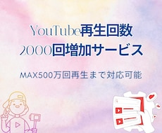 YouTube再生回数増やします イメージ1