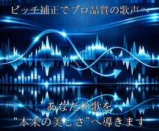 ボーカルピッチ補正承ります イメージ1