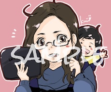 SNSで気軽に使えるアイコン・ヘッダーお描きします ～可愛らしく、ポップなイラスト～