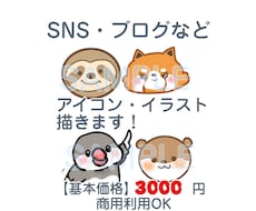 ゆるくてかわいいオリジナルキャラ描きます イメージ1