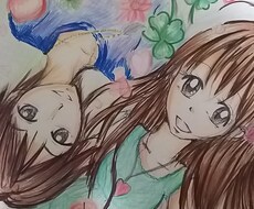 貴方の写真で、似顔絵または、イラスト描きます イメージ1