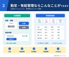 勤怠・有給管理Webシステムを会社向けに制作します イメージ1