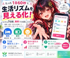 1日60秒×7日で生活リズムを見える化します イメージ1