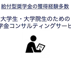 大学生や院生に向けた奨学金コンサルティングをします イメージ1