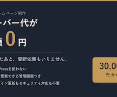 月額0円で運用できる店舗ホームページを作ります イメージ1