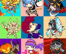 SNSで使用するイラストをドット絵にて承ります イメージ1