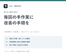 繰り返し業務の改善手順を設計します イメージ1