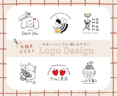 ゆるくて可愛い手描きイラストロゴ作ります 個人作家・農家さんなど、手作りのぬくもりを伝えたい方へ