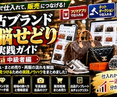 中古ブランド電脳せどりの実践方法を教えます イメージ1