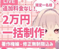 二万円で追加料金なし！修正無制限｜一括制作します イメージ1