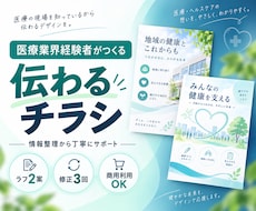 医療業界経験者が伝わるチラシを制作します イメージ1
