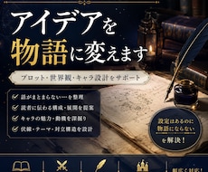 小説・漫画・TRPG向けのプロットを一緒に作ります