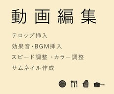 動画編集承ります イメージ1