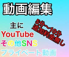 YouTubeの動画編集お安く承ります