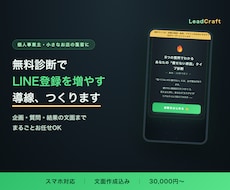 LINE登録へつなぐ無料診断ページ作ります イメージ1