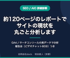約120ページのレポートでサイトを分析します イメージ1