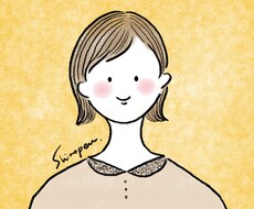 温かみのある似顔絵アイコン作成します イメージ1