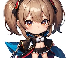 美少女ちびキャラのイラストを作成します イメージ1