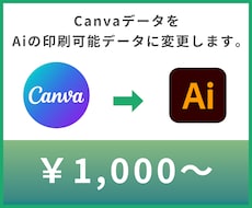 Canvaのデータ入稿できるAiデータ化します イメージ1