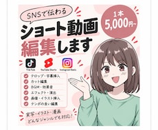 TikTokやYouTubeなどの動画を編集します イメージ1