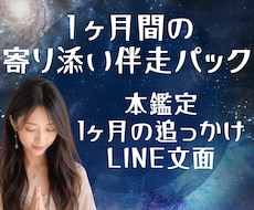 1ヶ月寄り添い｜あなたの恋に霊視×命式で伴走します 本鑑定＋1ヶ月の追っかけ鑑定＋LINE文面アドバイス