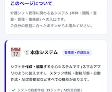 介護施設でのシフト管理できます。ます イメージ1