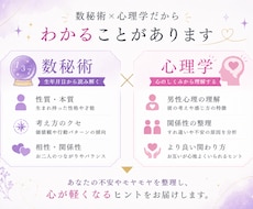 彼とのすれ違いを数秘術×心理学で読み解きます イメージ1