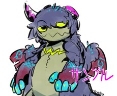 【オープン記念セール】フリースタイル、スケッチカラーイラスト【人外・ドラゴン・ケモノ・モンスター】
