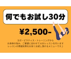 お得にお試しレッスン(ヨガ&ピラティス)します からだの専門家(理学療法士)のレッスンがお得に試せる♪