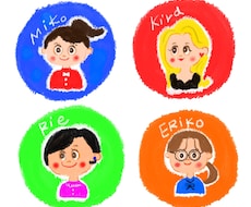 SNS用！ちぎり絵風のアイコン作ります イメージ1